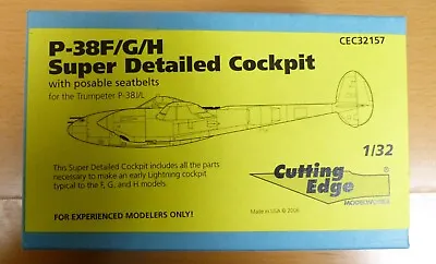 1/32 Cutting Edge 32157 P-38F/G/H Super Detailed Cockpit Set - New - Complete • $215