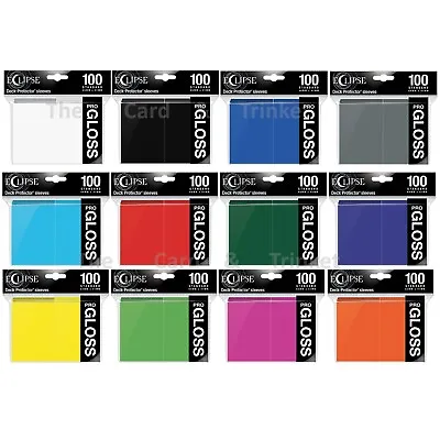 100 Ultra PRO Eclipse Gloss Deck Protectors Standard Card Sleeves 66 X 91mm • $18.95