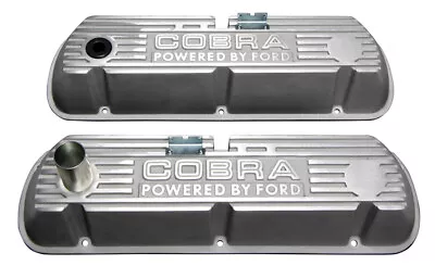 Shelby GT350 Mustang Open Cobra Lettered Tall Valve Covers • $399.95