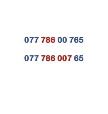Gold Vip Business Easy Memorable Platinum Diamond Mobile Number Sim Card 786 007 • £49