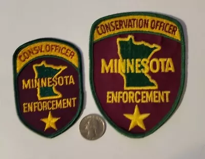 Minnesota State MN Conservation Police Patch Set Game Warden Fish Wildlife • $8