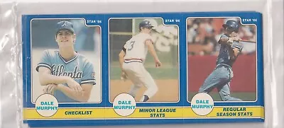 1986 Star DALE MURPHY 24 Card 3 Panel Baseball's Best Set • $11.99