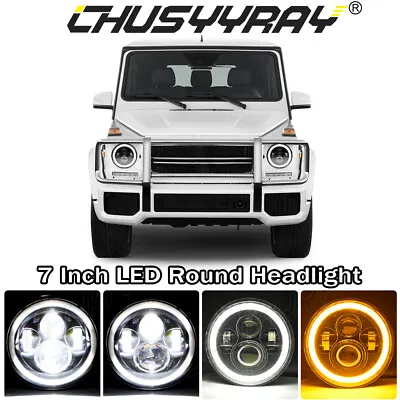 7 Inch BLACK ABS Material Headlight For 02-06 Mercedes Benz W463 G Class Wagon • $90.99