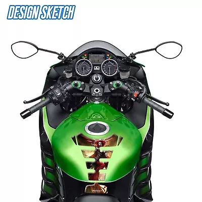 Tank Pad Fuel Tank Sticker Motorbike Guard Durable Fit For Kawasaki Z1000 • $8.82