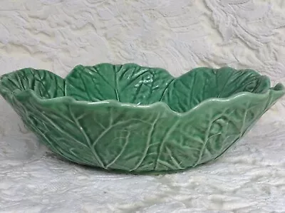 Bordallo Pinheiro Green Cabbage Leaf Serving Bowl 11 ½” • $34.99