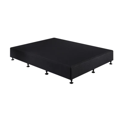 $621.28 • Buy Palermo King Single Ensemble Bed Base Midnight Black Linen Fabric