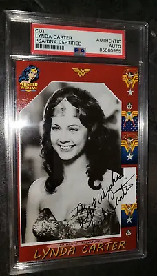 Lynda Carter Wonder Woman Signed Autograph Card PSA DNA • $349.99