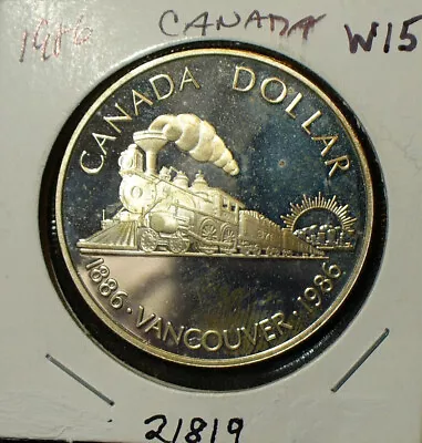 Silver Canada 1986 Dollar Uncirculated Proof Coin • $18