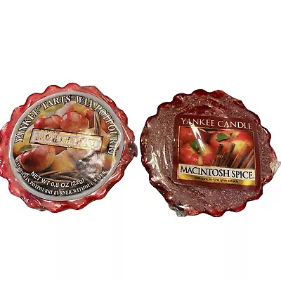 2 - Yankee Candle Wax Tarts Wax Melts Macintosh Spice & Macintosh Peach • $5