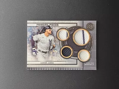 2023 Museum Collection: Aaron Judge Primary Pieces Quad Relic 93/99 - Game Worn! • $9.99