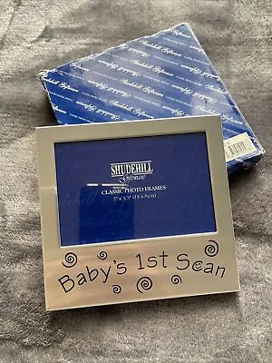 Baby's First Scan Photo Frame Chrome Baby Ultrasound Frame BNIB 77216 • £6.99