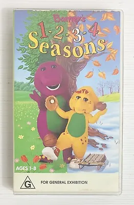 Barney's 1 2 3 4 Seasons VHS Video Tape Sing Along Songs Village Roadshow • $19.95