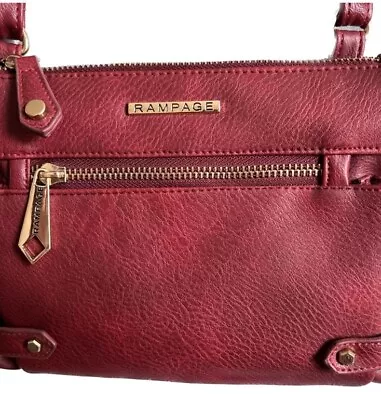 Rampage Maroon Red Burgandy Crossbody Bag Leather  • $20.65