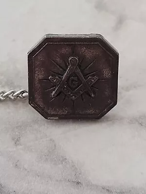 Vintage Masons / Masonic  Lapel Pin Tie Tack Compass & Square • $10.99