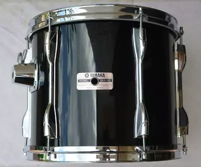 1986 YAMAHA RECORDING CUSTOM PIANO BLACK LACQUER 12  TOM For YOUR DRUM SET! I908 • $719.95