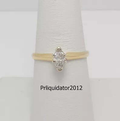 1/3CT Marquise Diamond Solitaire Engagement Wedding Bridal Ring 14K Yellow Gold • $329.99