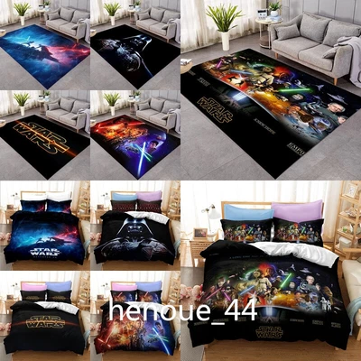 $16.56 • Buy 3D Star Wars Bedding Set Quilt Duvet Cover Pillowcase Floor Carpet Doormat Mat