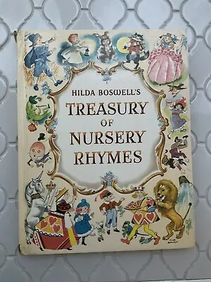 Hilda Boswell’s Treasury Of Nursery Rhymes Vintage Book 1960’s London • $15