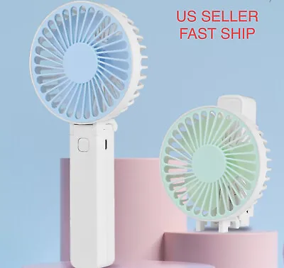 Portable Rechargeable Fan Mini Handy Fan Pocket Size Air Cooler USB W/ Battery • $8.99