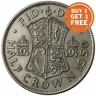£0.99 • Buy Silver Half Crown George Vi Coin Choice Of Year 1937 To 1951
