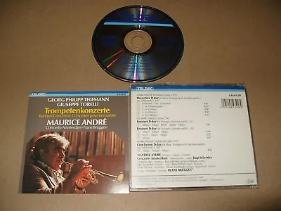 Maurice Andre Telemann/Torelli Trompetenkonzerte 1986 Cd + Inlays Ex/Nr/M (C27) • £11.79