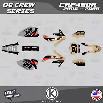 Graphics Kit For HONDA CRF450R (2005-2008) OG Crew - Tan • $126.99