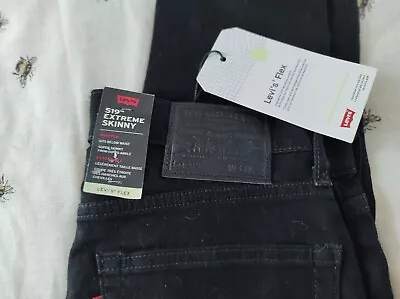 £19.99 • Buy Mens Levi's Flex 519 Extreme Skinny Stretch Black Denim Jeans W31 X L32 New Bnwt