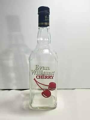 Used EMPTY Evan Williams Cherry Bourbon Whiskey Glass Bottle Use For Arts Crafts • $7.64