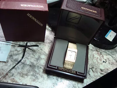 Wittnauer - Mens Gold Quartz Dress Watch SO2365 Swiss 9782 • $149