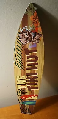 $12.95 • Buy TIKI HUT IDOL SMOKING CIGAR WELCOME SIGN Rustic Beach Bar Surfboard Home Decor