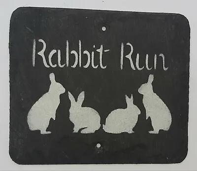 Rabbit Sign Rabbit Run Shed Sign Garden Sign Rabbit Gift Rabbit Hutch Present   • £6.99