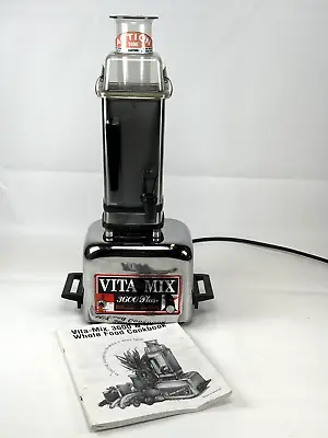 Vintage Vita Mix 3600 Plus Stainless Steel Blender Mixer Pitcher Action Dome Lid • $108.88