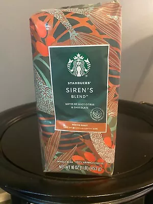 Starbucks Sirens Blend Medium Roast Whole Bean 1lb (BB Mar 2024) • $10