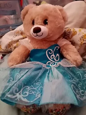 £4.50 • Buy Build A Bear Workshop Soft Light Brown Birthday Bear In Princess Style Dress. 