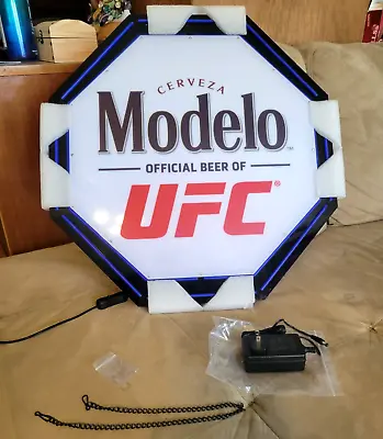 Modelo Beer Ufc 🥊 Motion Moving Led Lighted Octagon Sign Lamp Bar Mancave New • $329.90