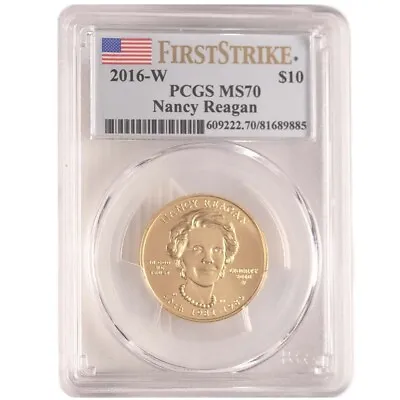 2016-W 1/2 Oz US Mint Nancy Reagan Gold Coin MS70 (Varied Label PCGS Or NGC) • $1143.33