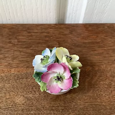 Vintage Small Coalport English Fine Bone China 3D Flower Bud Vase. • £0.99