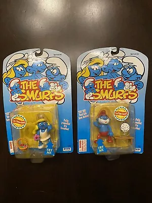 Vintage SMURFS Irwin Figures Dolls SMURFETTE & PAPA Lot 1996 NRFB Hanna-Barbera • $10