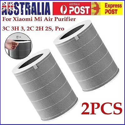 2PCS Filter HEPA-H13 For Xiaomi Mi Smartmi Air Purifier 3C 3H 3 2C 2H 2S Pro. • $56.99