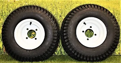 18x8.50-8 Turf Tires On 8x7 White Steel Wheels Compatible With Golf Carts • $112.99