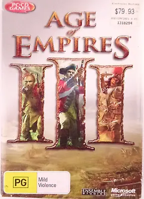 Age Of Empires III For PC With Manual Quick Reference 3 Discs • $14.96