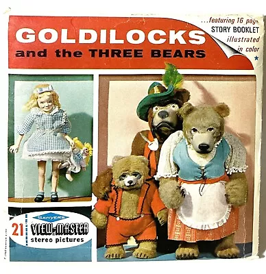 Goldilocks Three Bears VIEW MASTER ￼ SAWYER'S 3-Stereo Reels ￼1963 Viewmas￼ter • $14.95