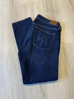 J. Crew Jeans Mens 34 X 30 Stretch Dark Wash Kurabo Japanese Denim 484 Slim • $35