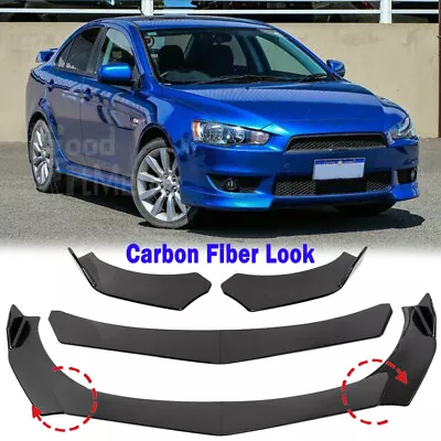 $109.66 • Buy For Mitsubishi Lancer CJ Sportback Sedan Carbon Fiber Front Lip Splitter Spoiler