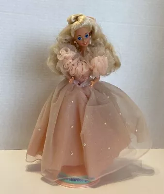 Barbie / Mattel 1991 Birthday Surprise Barbie Doll With Doll Stand • $22