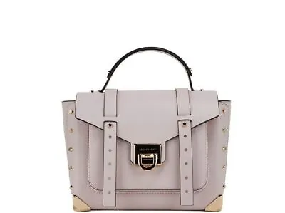 Michael Kors Manhattan Medium Powder Blush Leather Top Handle Satchel Handbag • $310.54