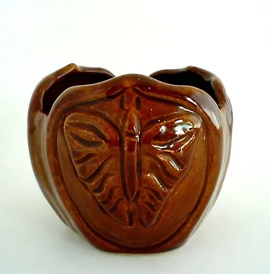 Vintage Van Briggle Butterfly Vase Rare Brown Color Signed Colorado Springs • $49.99