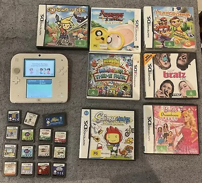 Nintendo 2DS With Games / Educational Cartridges No Charger. • $61