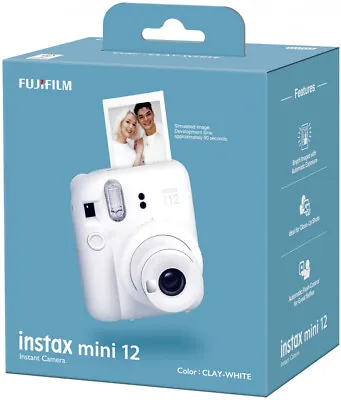 Fujifilm Instax Mini 12 Instant Film Camera (Clay White) - BRAND NEW • £69.99