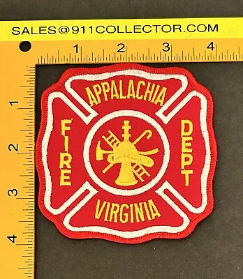 Vintage Virginia Va Appalachia Fire Dept Patch Wise County • $9.99